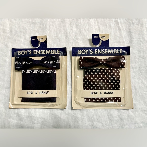 Other - Vintage Bow tie and Hanky